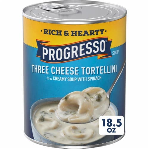 Progresso Rich & Heaty Soup Three Cheese Tortellini With Spinach