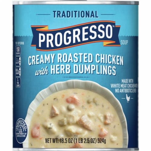 Progresso Traditional Creamy Roasted Chicken With Herb Dumplings Soup