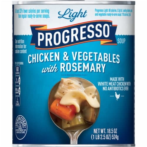 Progresso Light Soup, Chicken & Vegetables, With Rosemary