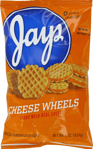 Jays Sandwich Snacks, Cheese, Cheese Wheels
