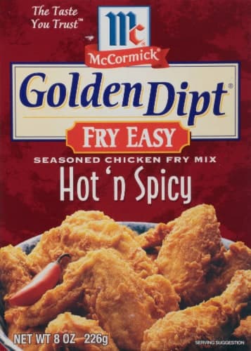 Mccormick Golden Dipt Fry Easy Hot 'N Spicy Seasoned Chicken Fry Mix
