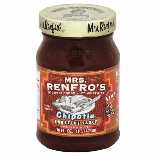 Mrs Renfros Barbecue Sauce, Chipotle, Medium Hot