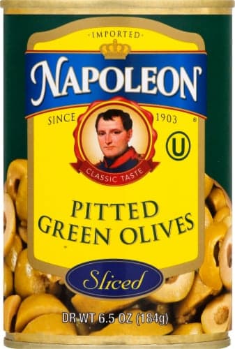 Napolean Sliced Pitted Green Olives