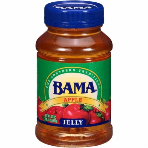 Bama Apple Jelly. Plastic Jar