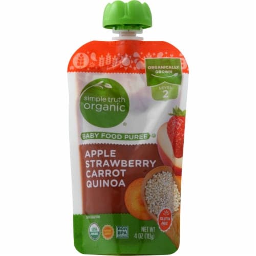 Simple Truth Organic Apple Strawberry Carrot Quinoa Stage 2 Baby Food
