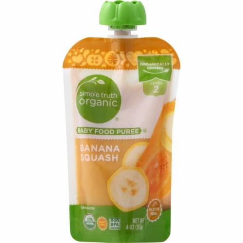 Simple Truth Organic Banana Squash Stage 2 Baby Food Puree