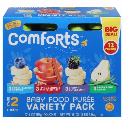 Comforts Stage 2 Baby Food Puree Variety Pack Big Deal!
