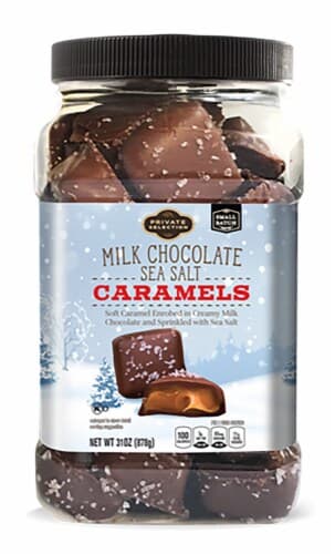 Private Selection Milk Chocolate Sea Salt Soft Caramels Holiday Candy