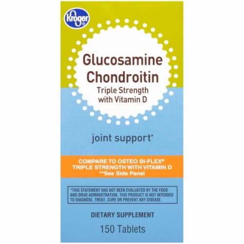Kroger Glucosamine Chondroitin Triple Strength + Vitamin D 2000Iu