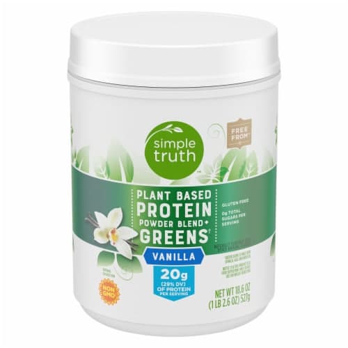 Simple Truth Plant Based Protein Powder Blend Greens Vanilla
