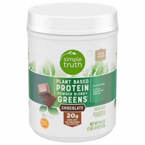 Simple Truth Plant-Based Chocolate Protein & Greens Protein Powder