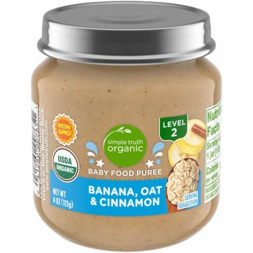 Simple Truth Organic Banana Oat & Cinnamon Stage 2 Baby Food