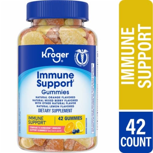 Kroger Vitamin C Immune Support Gummies Orange Mixed Berry Lemon