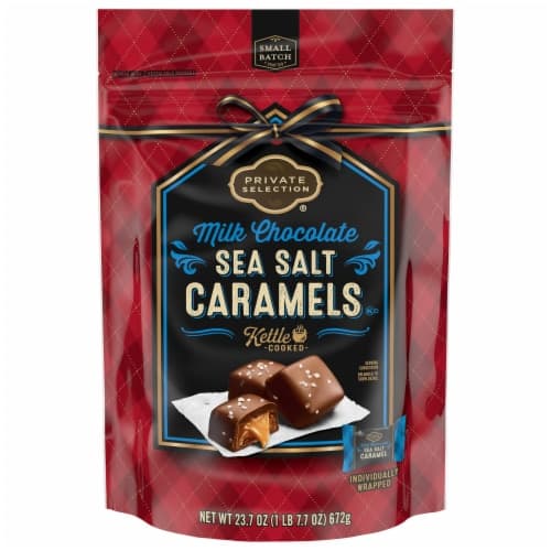 Private Selection Milk Chocolate Caramels With Sea Salt Holiday Candy