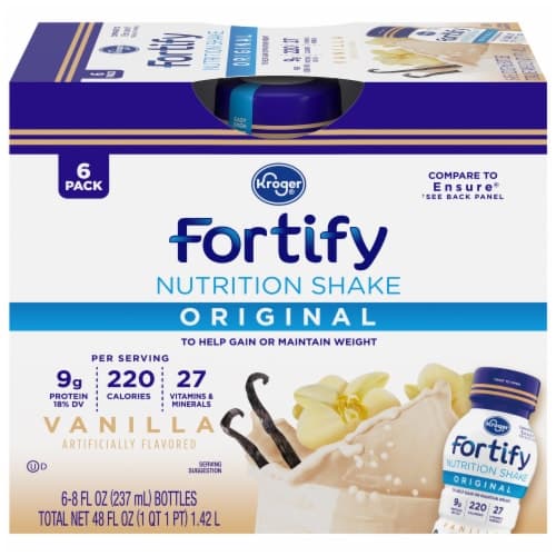 Kroger Fortify Original Vanilla Nutrition Protein Shake