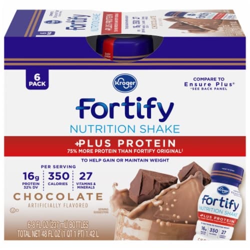 Kroger Fortify Plus Protein Chocolate Nutrition Drink