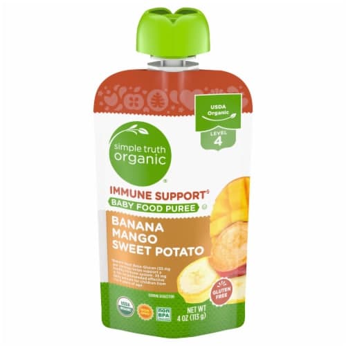 Simple Truth Organic Stage 4 Immune Support Banana Mango Sweet Potato Baby Food Pouch