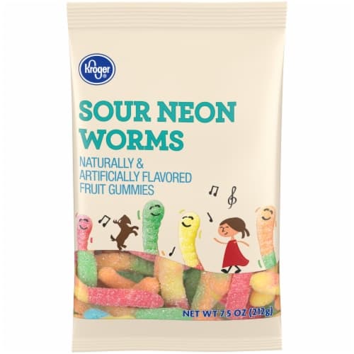 Kroger Sour Neon Gummy Worms