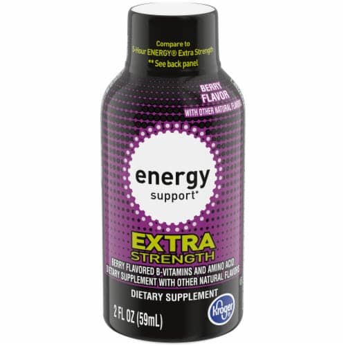Kroger Extra Strength Berry Flavored Liquid Energy Support
