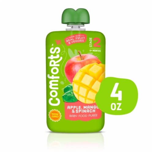 Comforts Apple Mango & Spinach Stage 2 Baby Food Puree Pouch