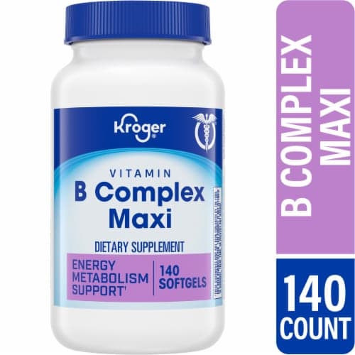 Kroger Vitamin B Complex Maxi Energy Metabolism Support Softgels