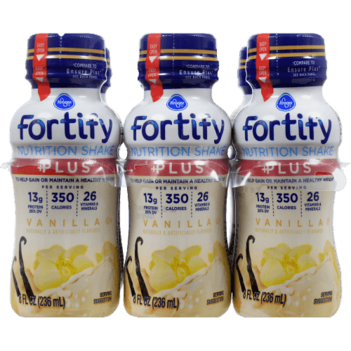 Kroger Fortify Plus Vanilla Nutrition Shakes