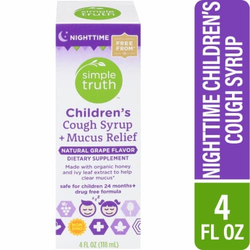 Simple Truth Children'S Grape Nighttime Cough And Mucus Relief Syrup