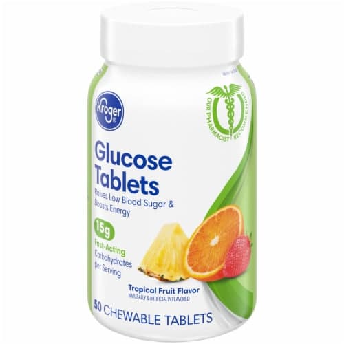 Kroger Tropical Fruit Flavored Glucose Chewable