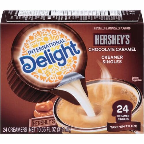 International Delight Coffee Creamer, Hershey'S Chocolate Caramel, Singles
