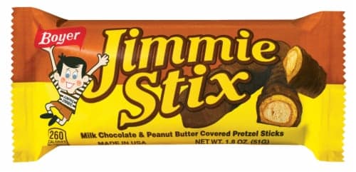 Boyer Milk Chocolate & Peanut Butter Covered Pretzel Jimmie Stix