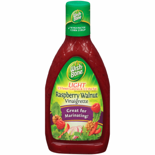 Wish-Bone Light Raspberry Walnut Vinaigrette Dressing. Oz. Plastic