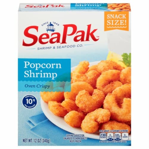 Seapak Popcorn Shrimp, Oven Crispy, Snack Size
