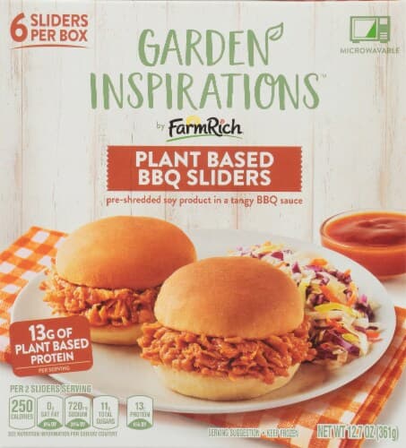 Farm Rich Garden Inspirations Plant Based Bbq Veggie Sliders
