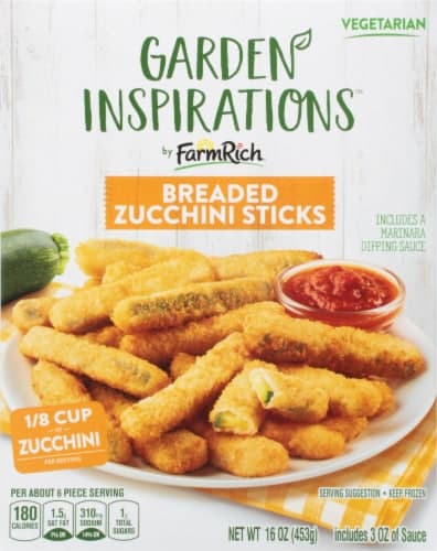 Farm Rich Garden Inspirations Breaded Zucchini Sticks With Marinara Dipping Sauce