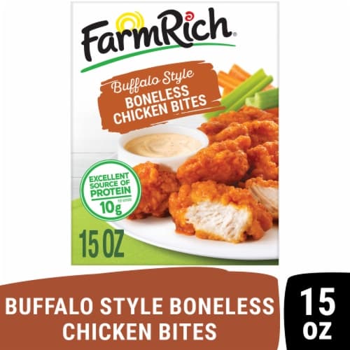 Farm Rich Buffalo Style Boneless Chicken Bites White Meat Chicken Fritters