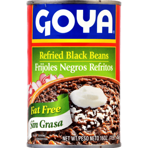 Goya Beans Refried Black Fat Free