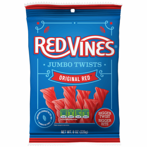 Red Vines Original Red Licorice Candy Jumbo Twists