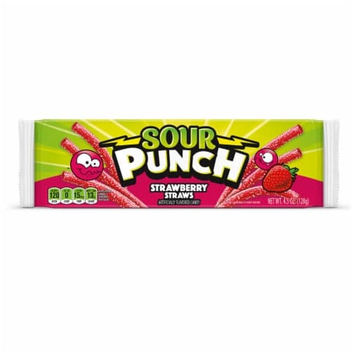 Sour Punch Straws Fruity Candy Strawberry Movie Tray