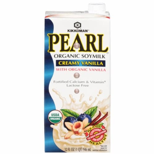 Kikkoman Pearl Organic Creamy Vanilla Soymilk - Case Sale