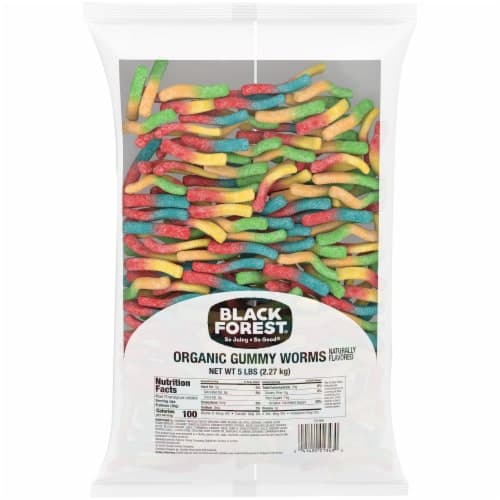 Black Forest Organic Gummy Worms Candy