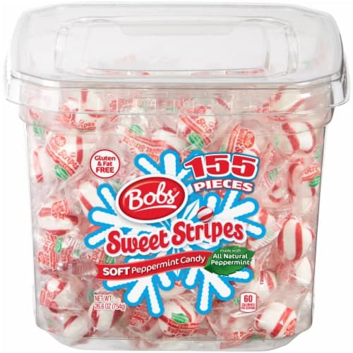 Bob'S Holiday Sweet Stripes Soft Peppermint Candy
