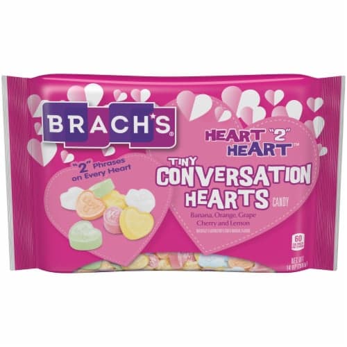 Brach'S Heart 2 Heart Tiny Conversation Hearts Candy Valentine