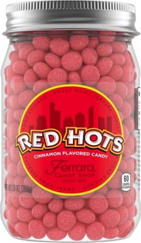 Red Hots Cinnamon Flavored Candy Jar