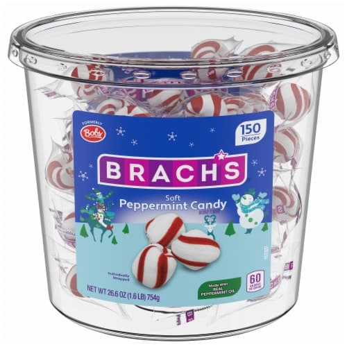 Brach'S Soft Peppermint Holiday Candy Tub