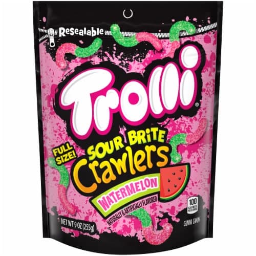 Trolli Sour Brite Crawlers Watermelon Gummi Candy