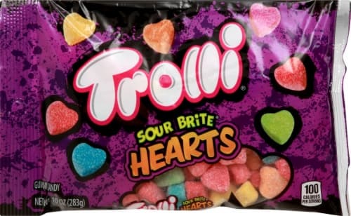 Trolli Sour Brite Hearts Valentines Gummi Candy