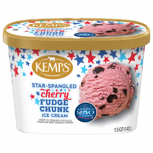 Kemps Cherry Fudge Chunk Ice Cream