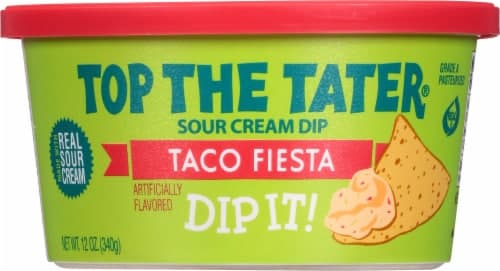 Top The Tater Taco Fiesta Sour Cream Dip