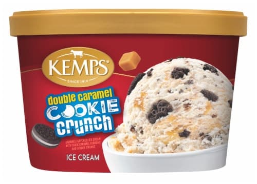 Kemps Double Caramel Cookie Crunch Ice Cream Tub