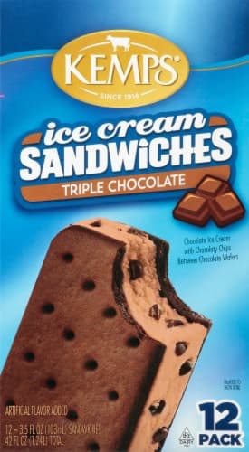 Kemps Triple Chocolate Ice Cream Sandwiches
